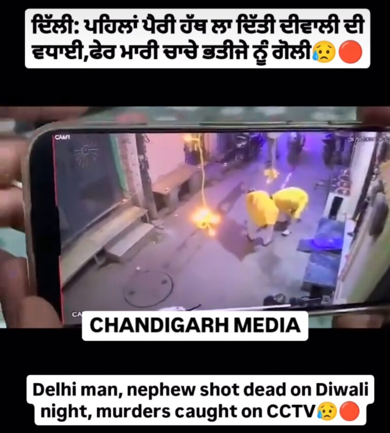 Delhi man, nephew shot dead on Diwali night, murders caught on CCTV